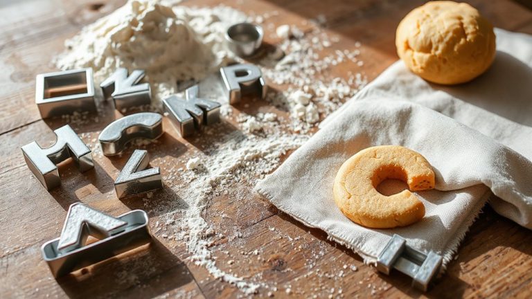 creative baking with letter cutters