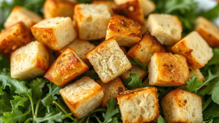 crispy sourdough salad enhancers