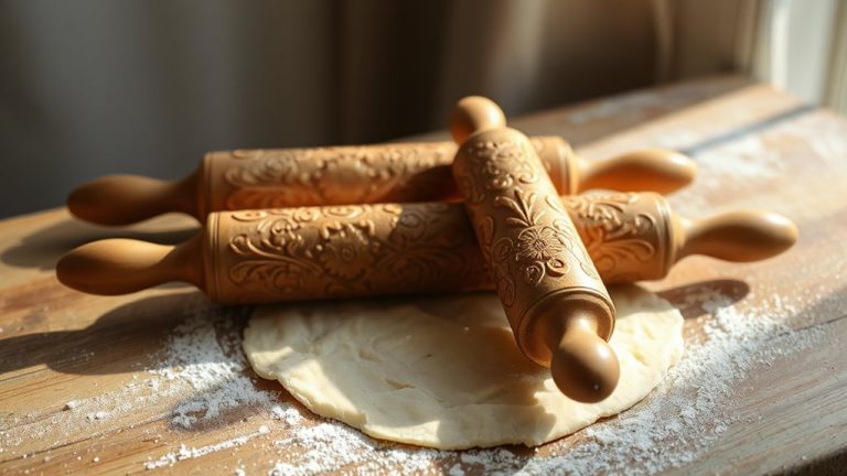 embossed rolling pins for baking art