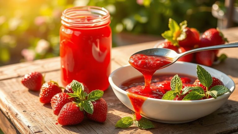 homemade summer strawberry jelly