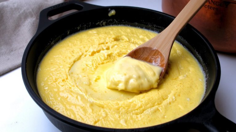 reheat polenta gently with liquid