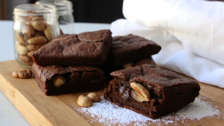 rich walnut brownies