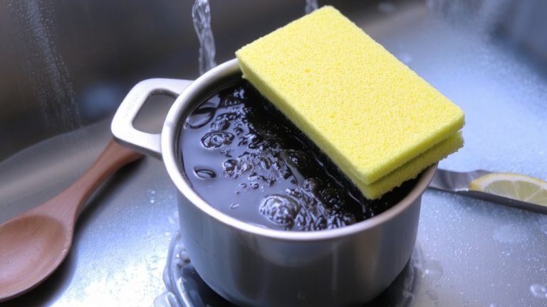 scrub with baking soda
